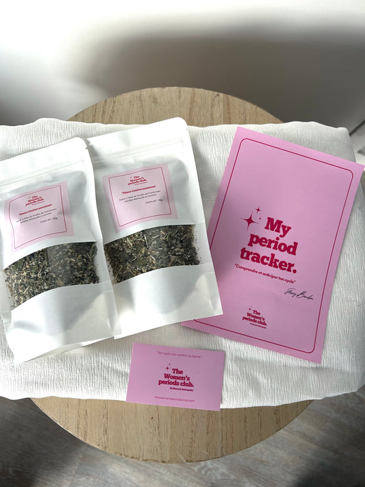 Tisane Confort Menstruelle – À déguster chaude ou glacée - ( 2 achetées = la 3 ème offerte )