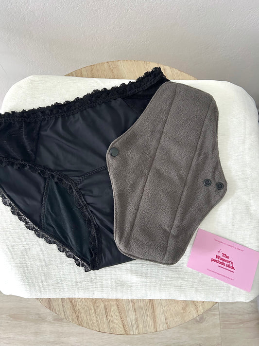 Précommande Culotte menstruelle & serviette hygiénique lavable flux abondant 🩸🩸🩸